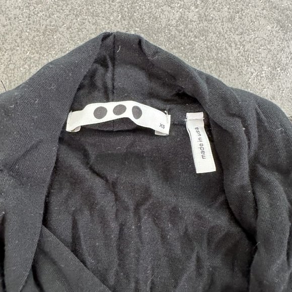 Long Sleeve Wrap Top with Gold Sheer Sleeves - Picture 2 of 3